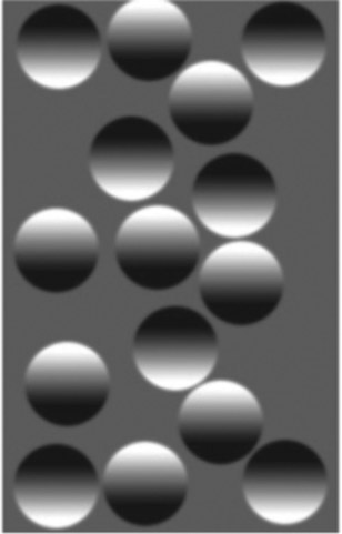 Figure 1-15 Multiple balls with shadow on top or bottom.