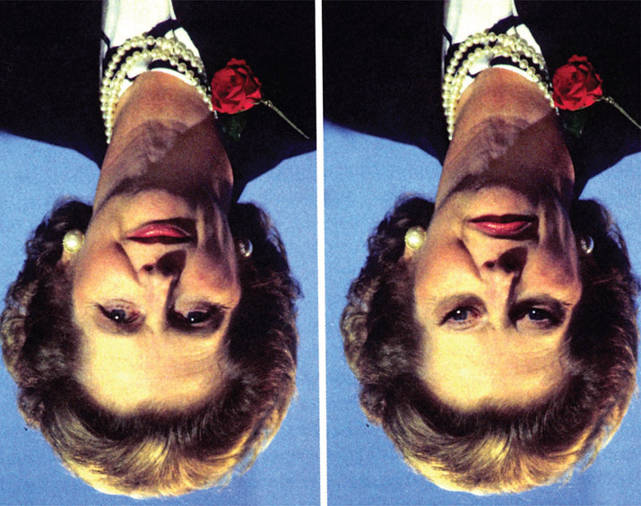 Figure 1-14 Pictures of the former British Prime Minister Margaret Thatcher. Turn them upside down and notice what you see.