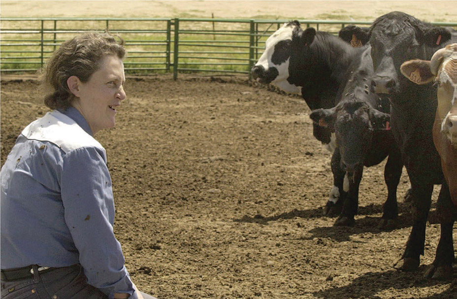 Figure 14-11 Temple Grandin has experienced a special relationship with animals. Source: Associated Press.